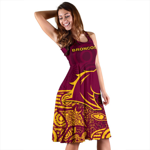 Brisbane Women Dress Broncos Indigenous - Vibe Hoodie