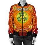 custom-text-aboriginal-womens-bomber-jackets-turtle-circle-dot-painting-art