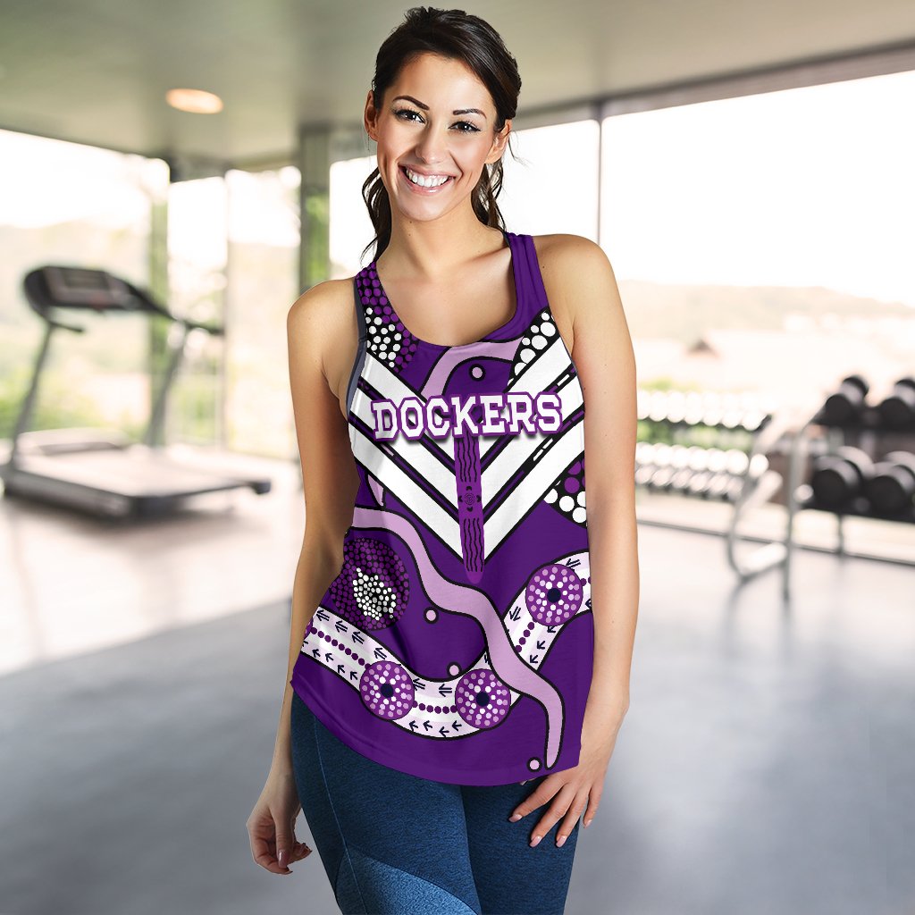 Dockers Women Racerback Tank Indigenous Fremantle - Freo - Vibe Hoodie