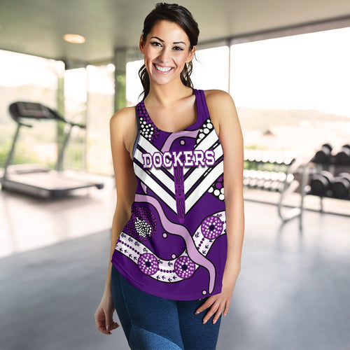 Dockers Women Racerback Tank Indigenous Fremantle - Freo - Vibe Hoodie