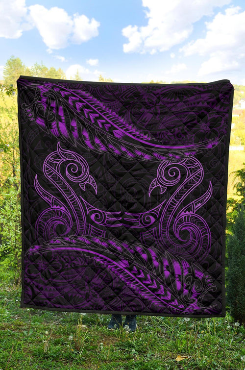 aotearoa-premium-quilt-purple-maori-manaia-with-silver-fern
