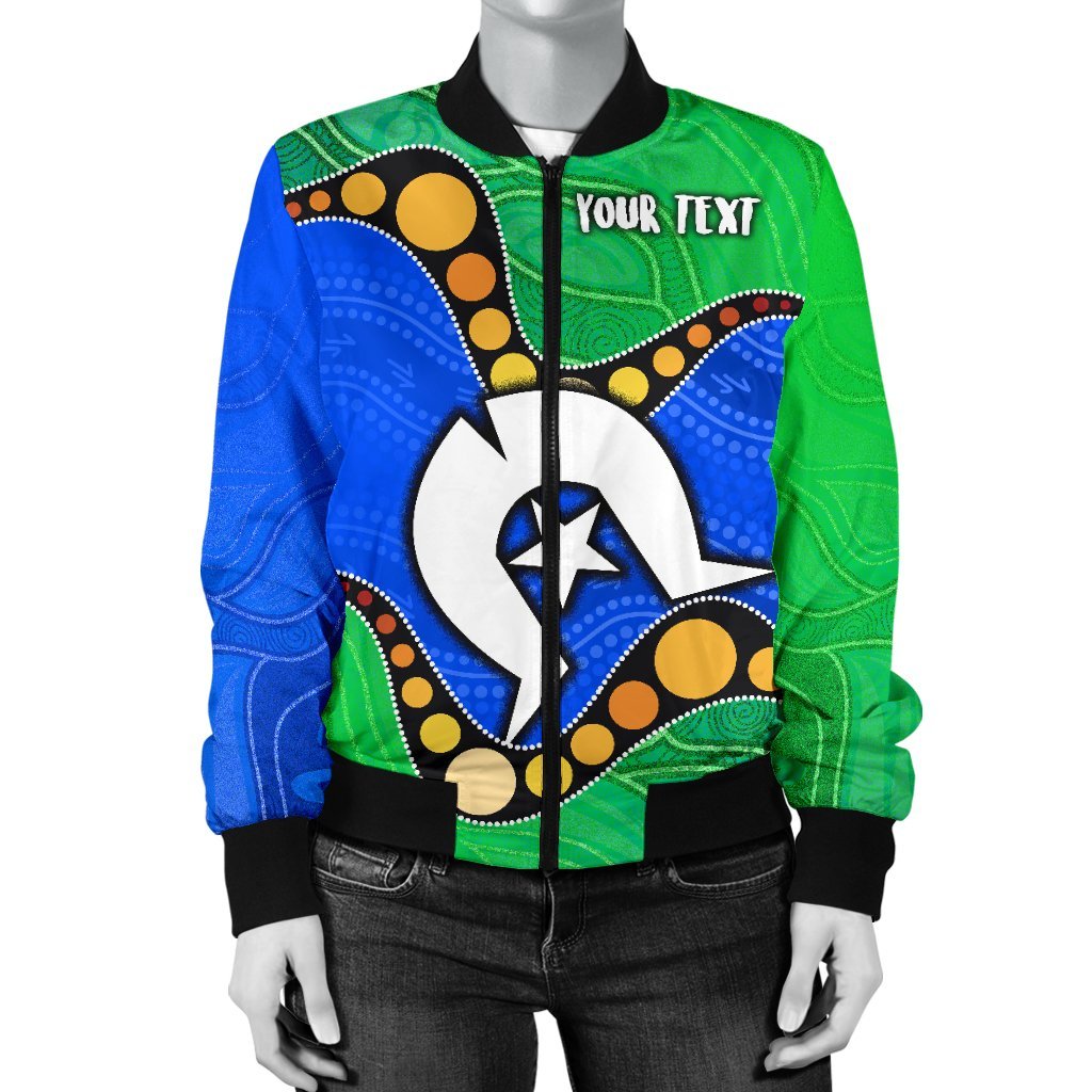 custom-torres-strait-islands-womens-bomber-jacket-flag-with-aboriginal-patterns