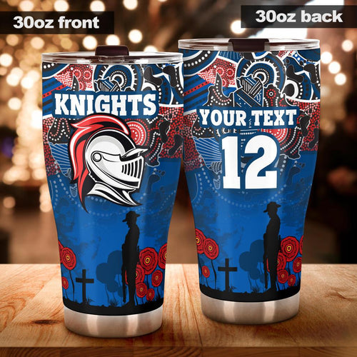 custom-personalised-knights-tumbler-newcastle-anzac-day-aboriginal