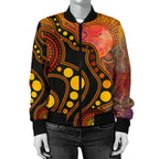 aboriginal-womens-bomber-jacket-australia-indigenous-flag-circle-dot-painting-art-golden