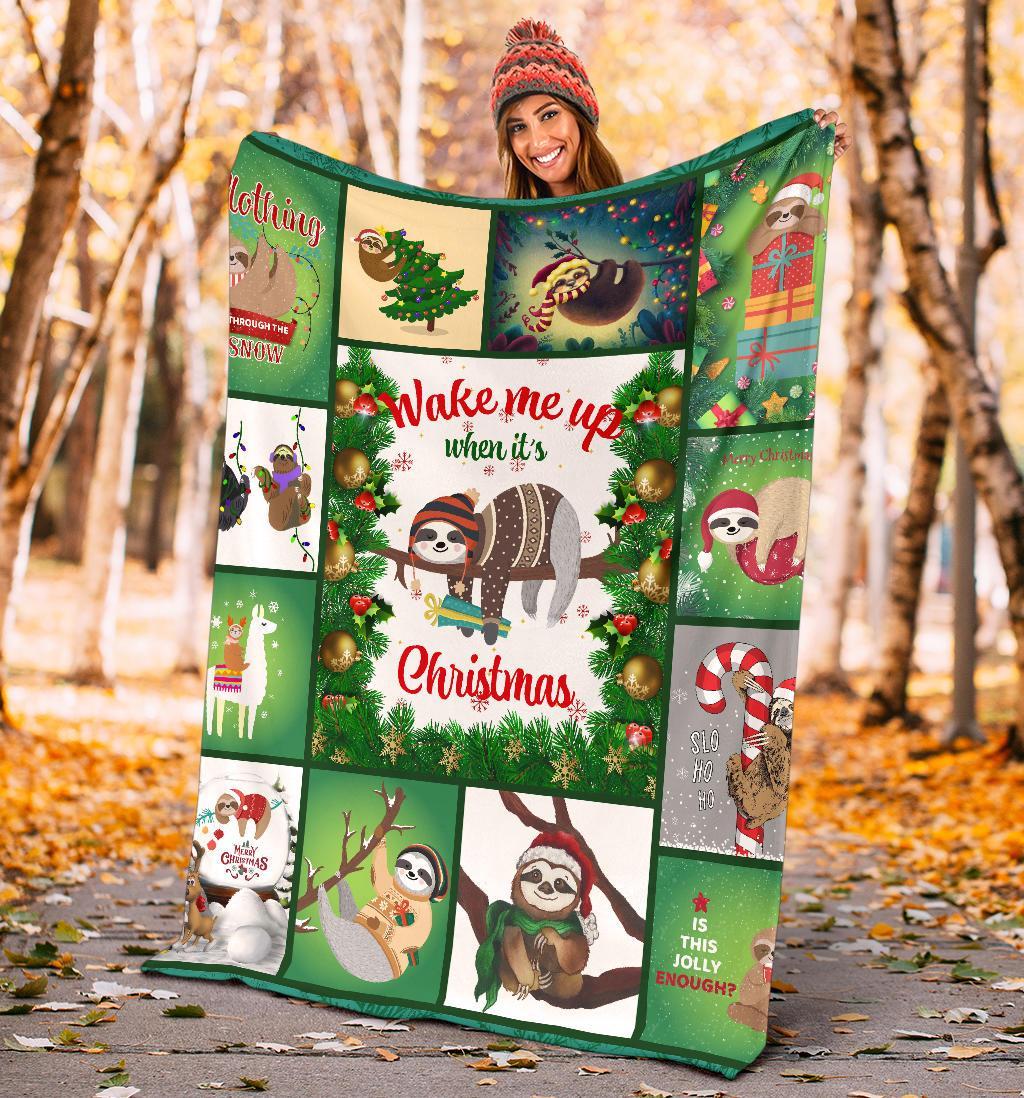 christmas-premium-blanket-light-green-merry-christmas