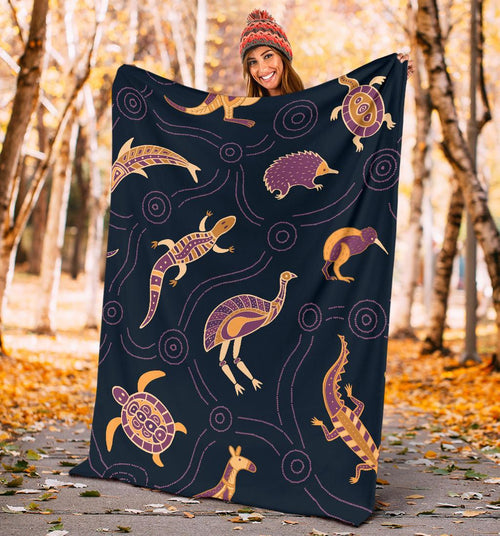 premium-blanket-indigenous-animals-patterns