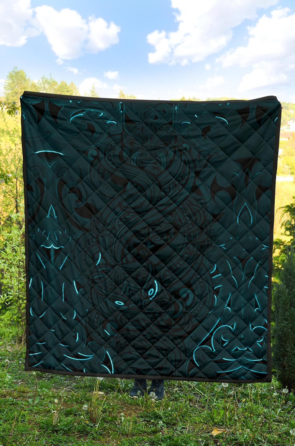 new-zealand-premium-quilt-maori-gods-tumatauenga-god-of-war-blue