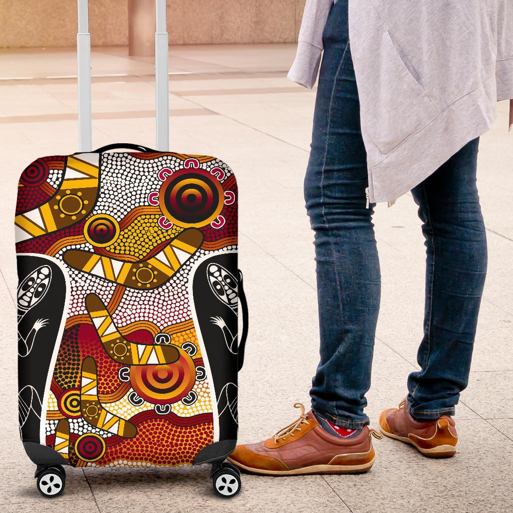 luggage-cover-aboriginal-dot-painting-lizard-suitcase-cover