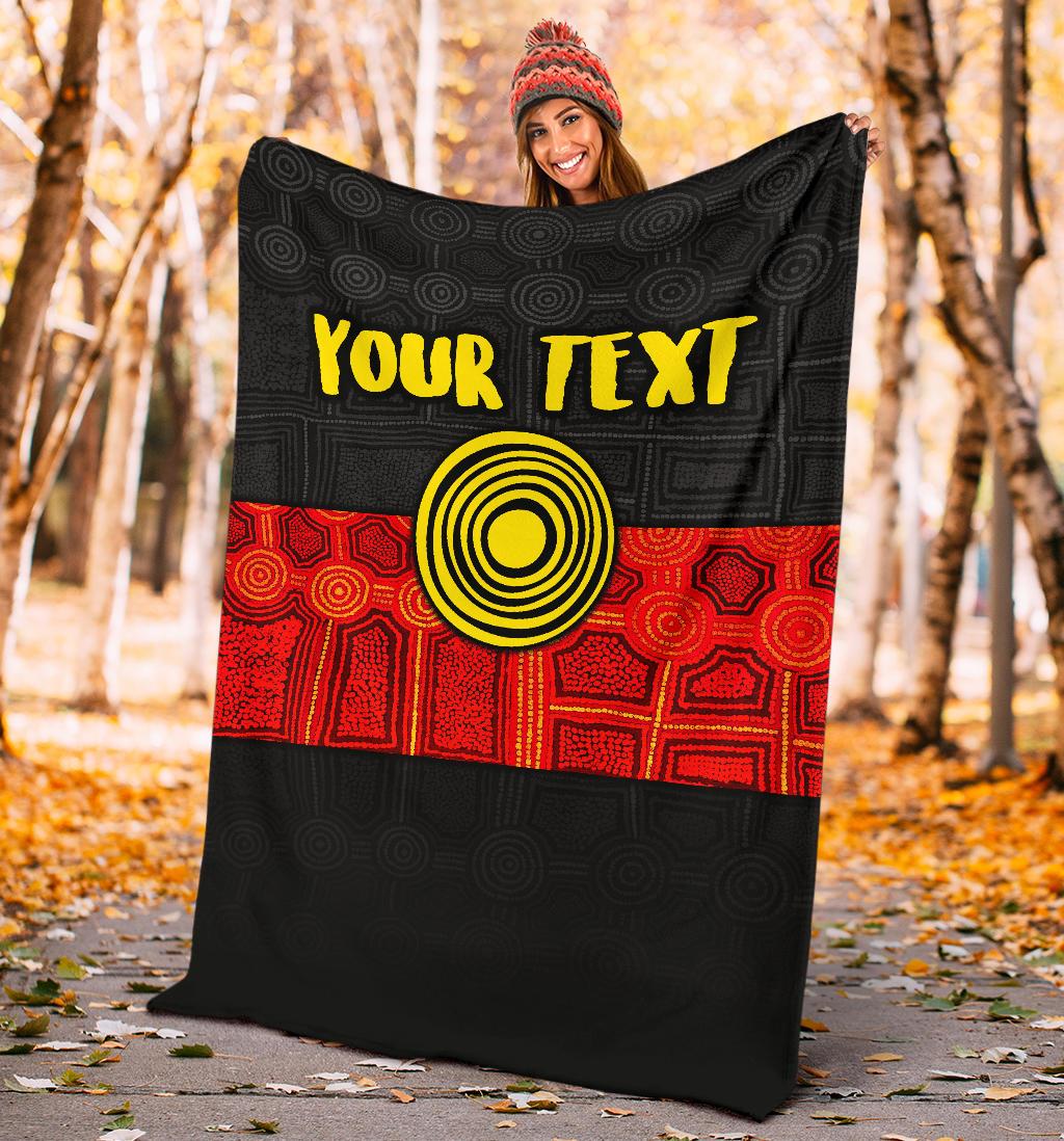 personalised-aboriginal-premium-blanket-aussie-indigenous-flag