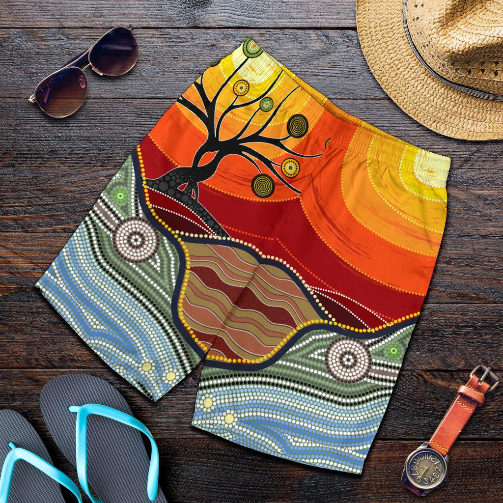 mens-short-australian-aboriginal-tree