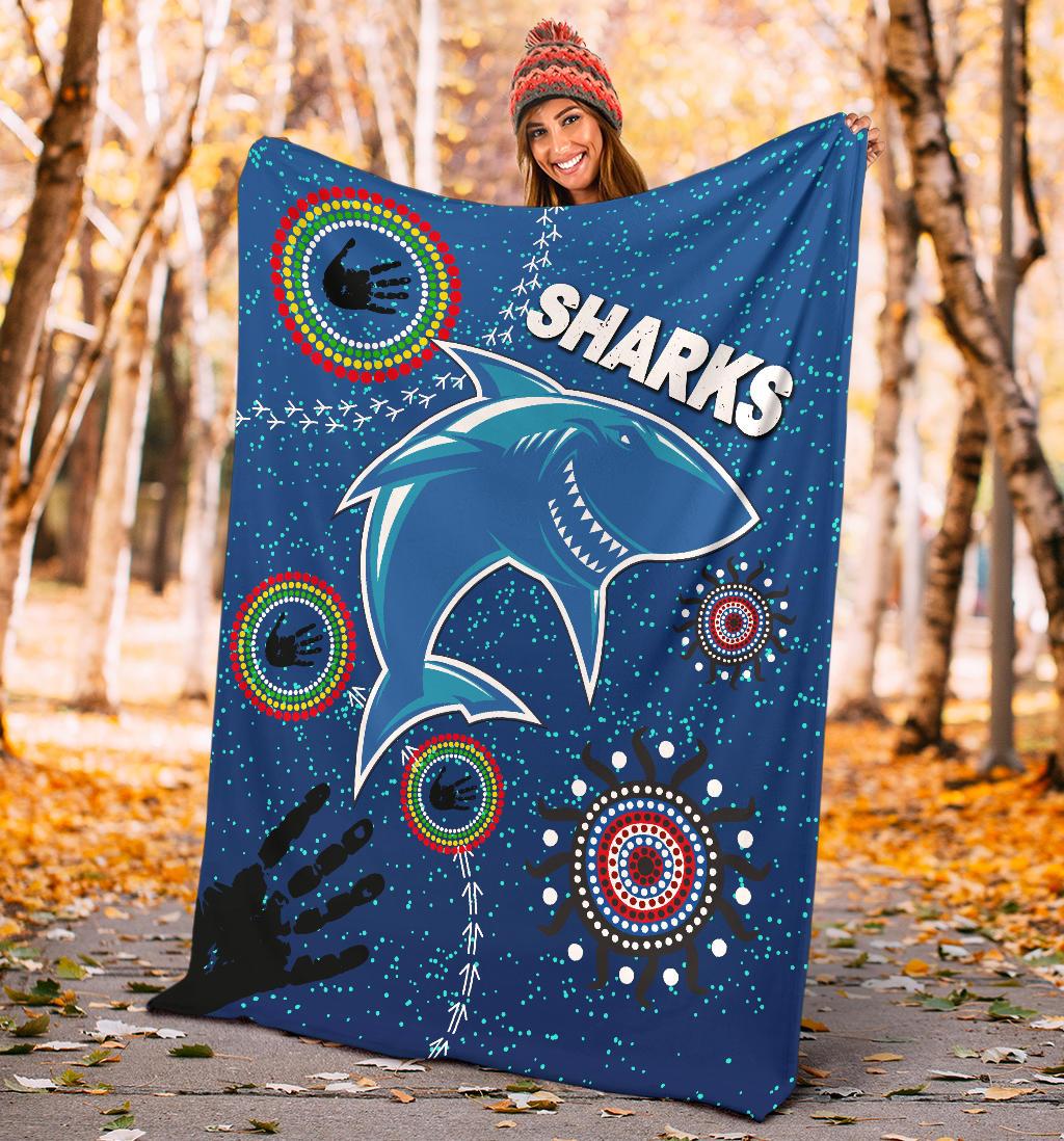 naidoc-sharks-premium-blanket-cronulla-aboriginal-style