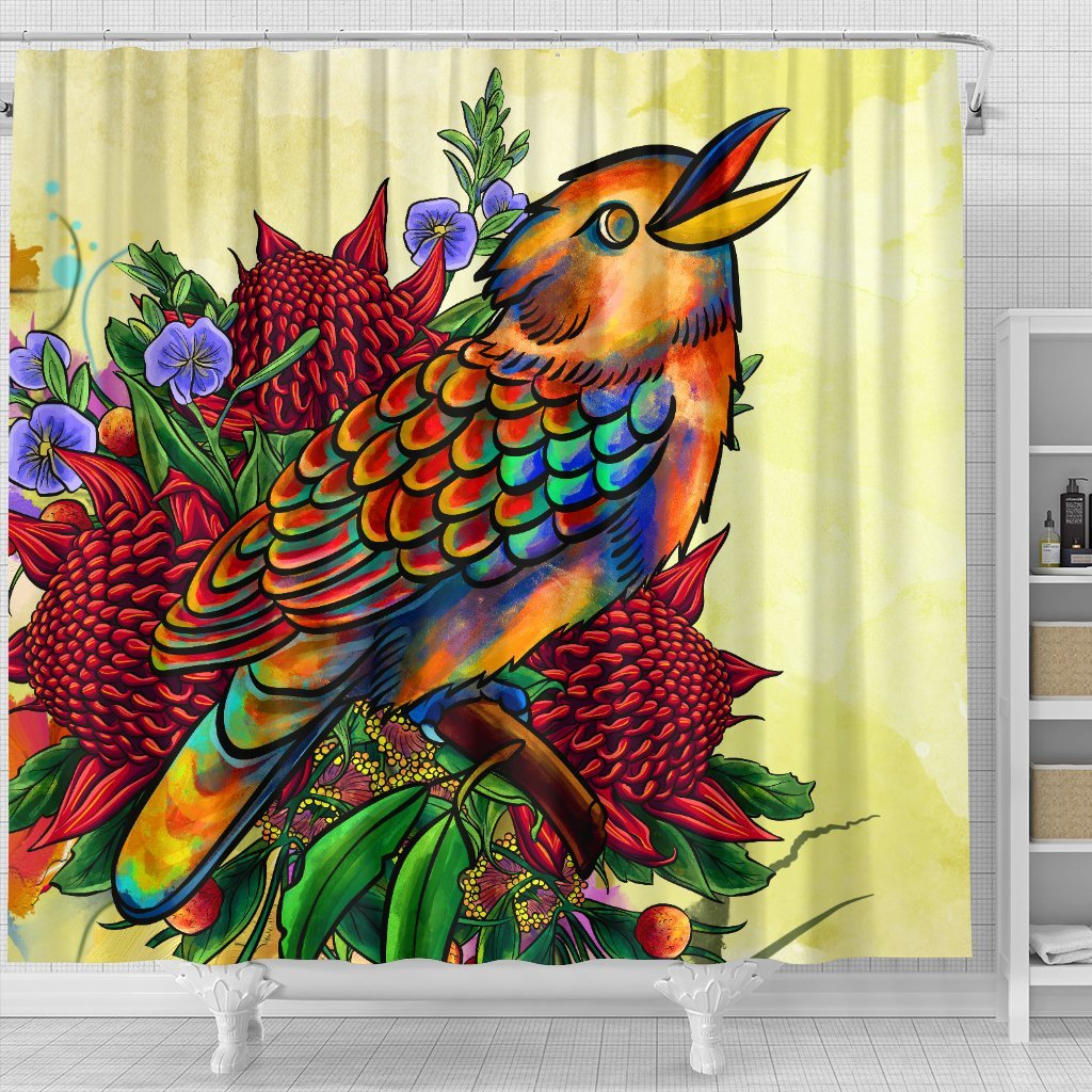 shower-curtain-australia-kookaburra-with-waratah