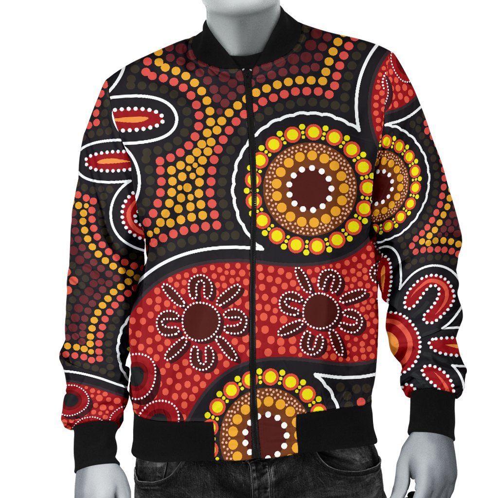 aboriginal-mens-bomber-jacket-indigenous-circle-dot-painting-style-1