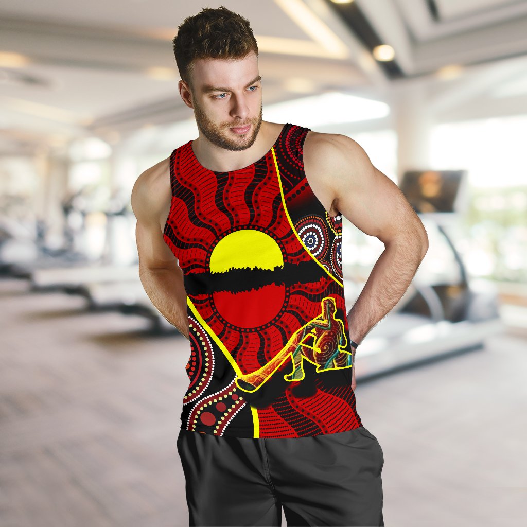 mens-tank-top-australia-aboriginal-dots-with-didgeridoo