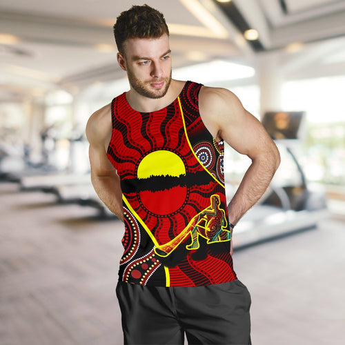 mens-tank-top-australia-aboriginal-dots-with-didgeridoo