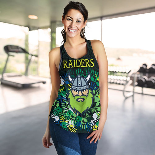 Canberra Women Racerback Tank Raiders Viking Simple Indigenous - Vibe Hoodie
