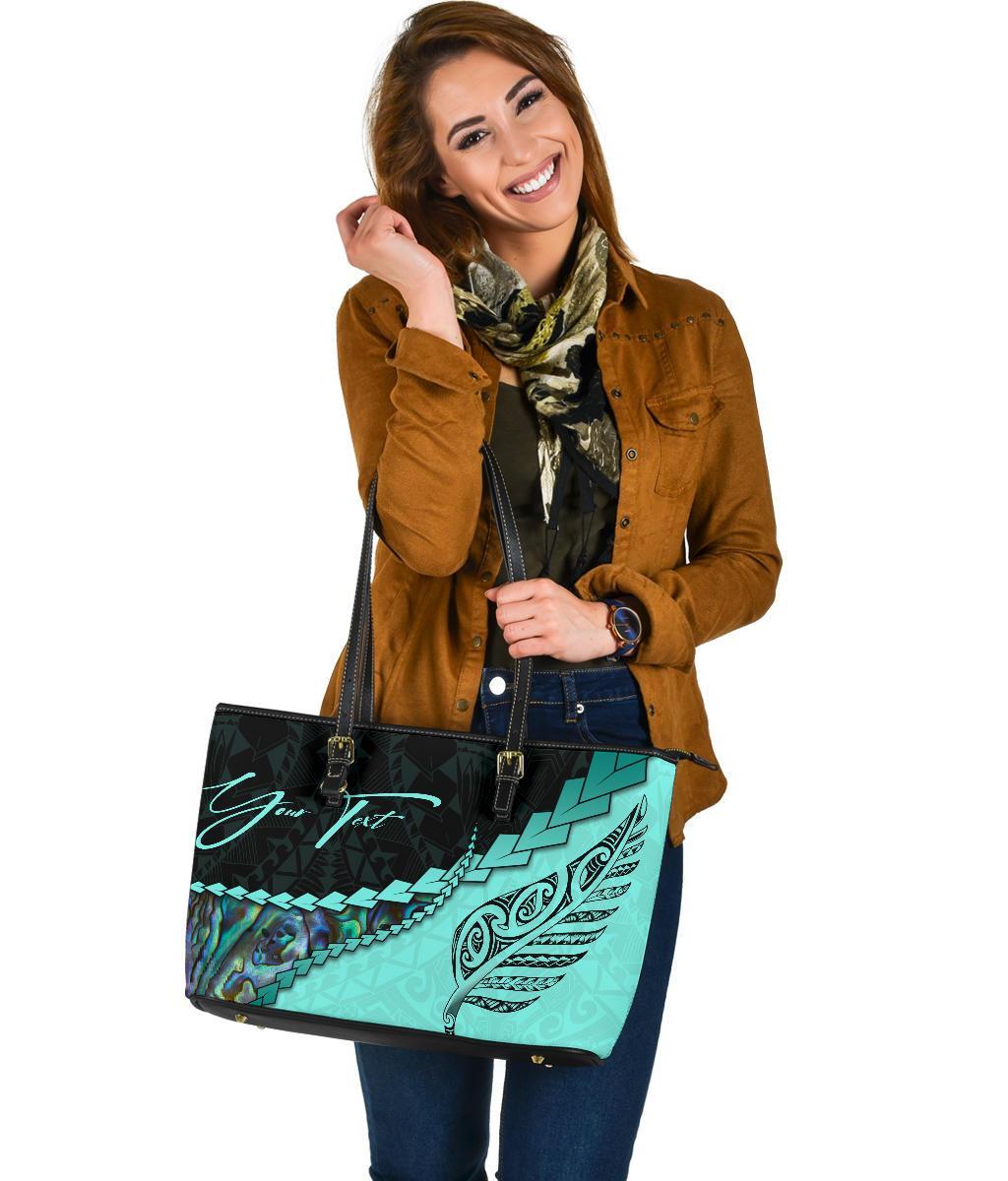 signature-custom-paua-shell-maori-silver-fern-leather-tote-bag-turquoise