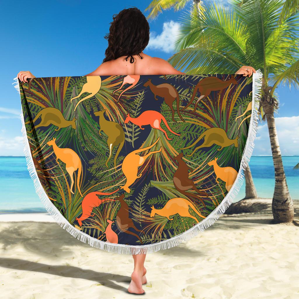 beach-blanket-kangaroo-blanket-australia-ver01-59-x-59-inches