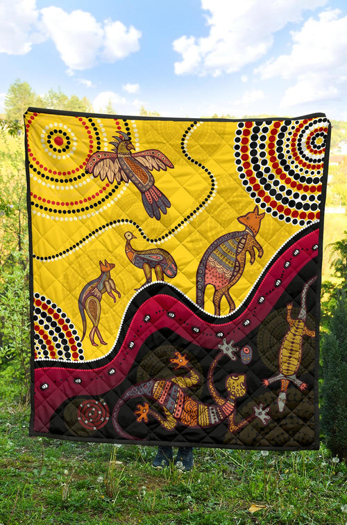 aboriginal-premium-quilt-indigenous-animals-life-art