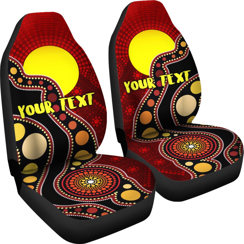 custom-car-seat-covers-australia-aboriginal-lives-matter-flag-circle-dot-painting-art