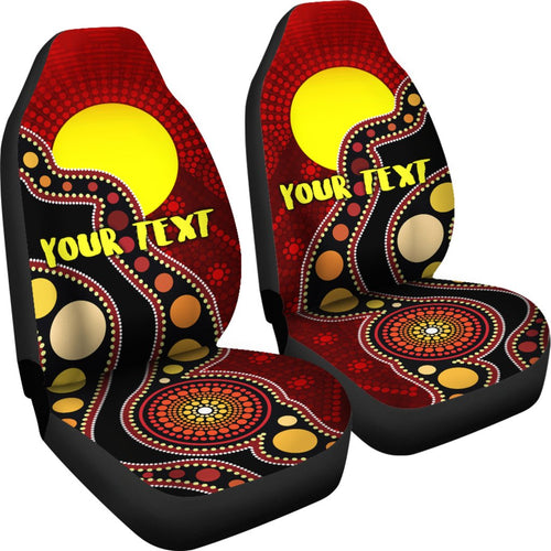 custom-car-seat-covers-australia-aboriginal-lives-matter-flag-circle-dot-painting-art