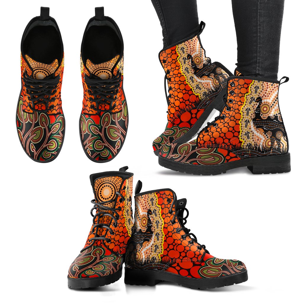 leather-boots-australian-aboriginal-sun-and-emu