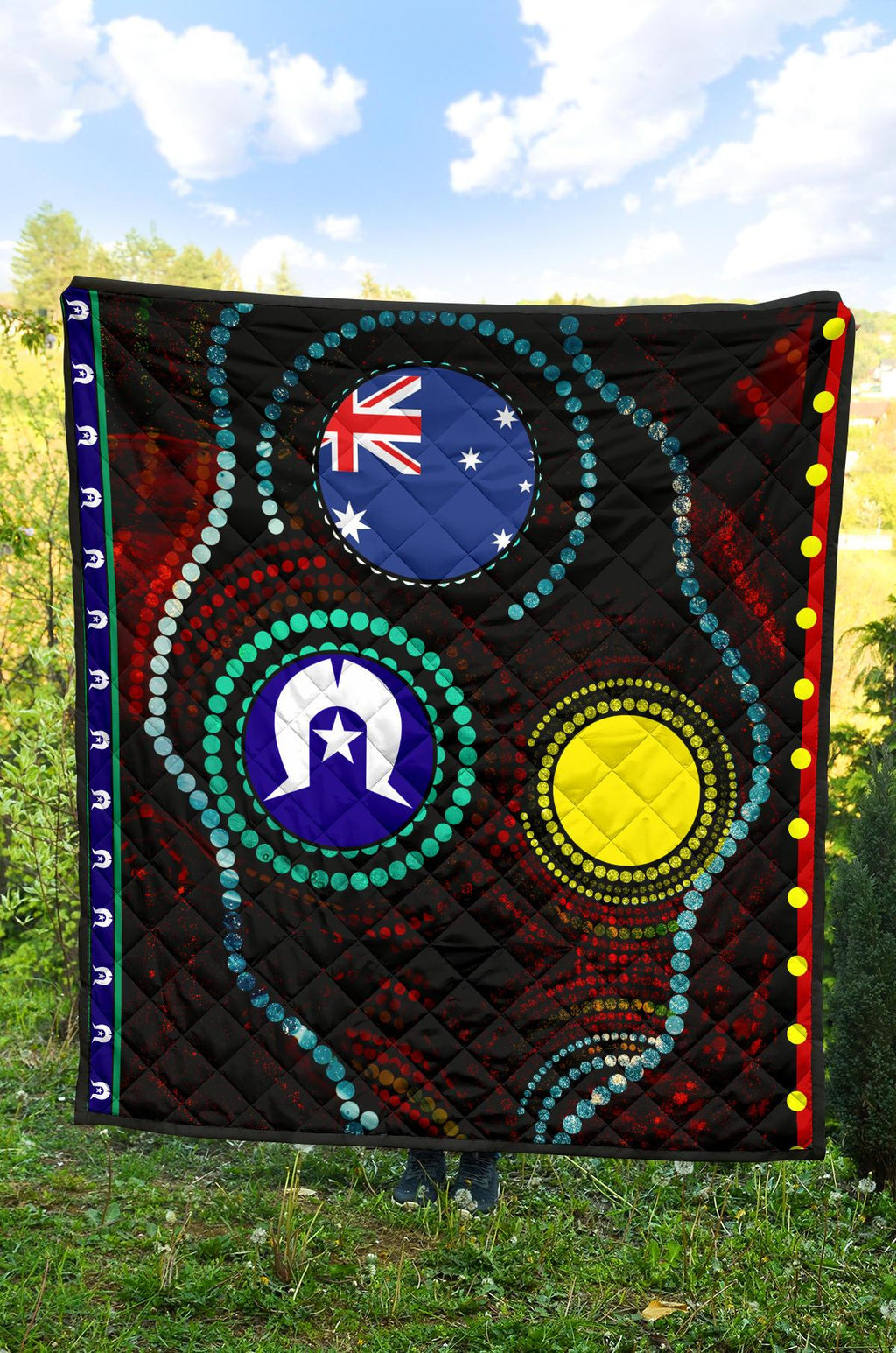 premium-quilt-aboriginal-dot-patterns-flag