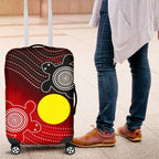 aboriginal-luggage-covers-indigenous-circle-dot-painting-style