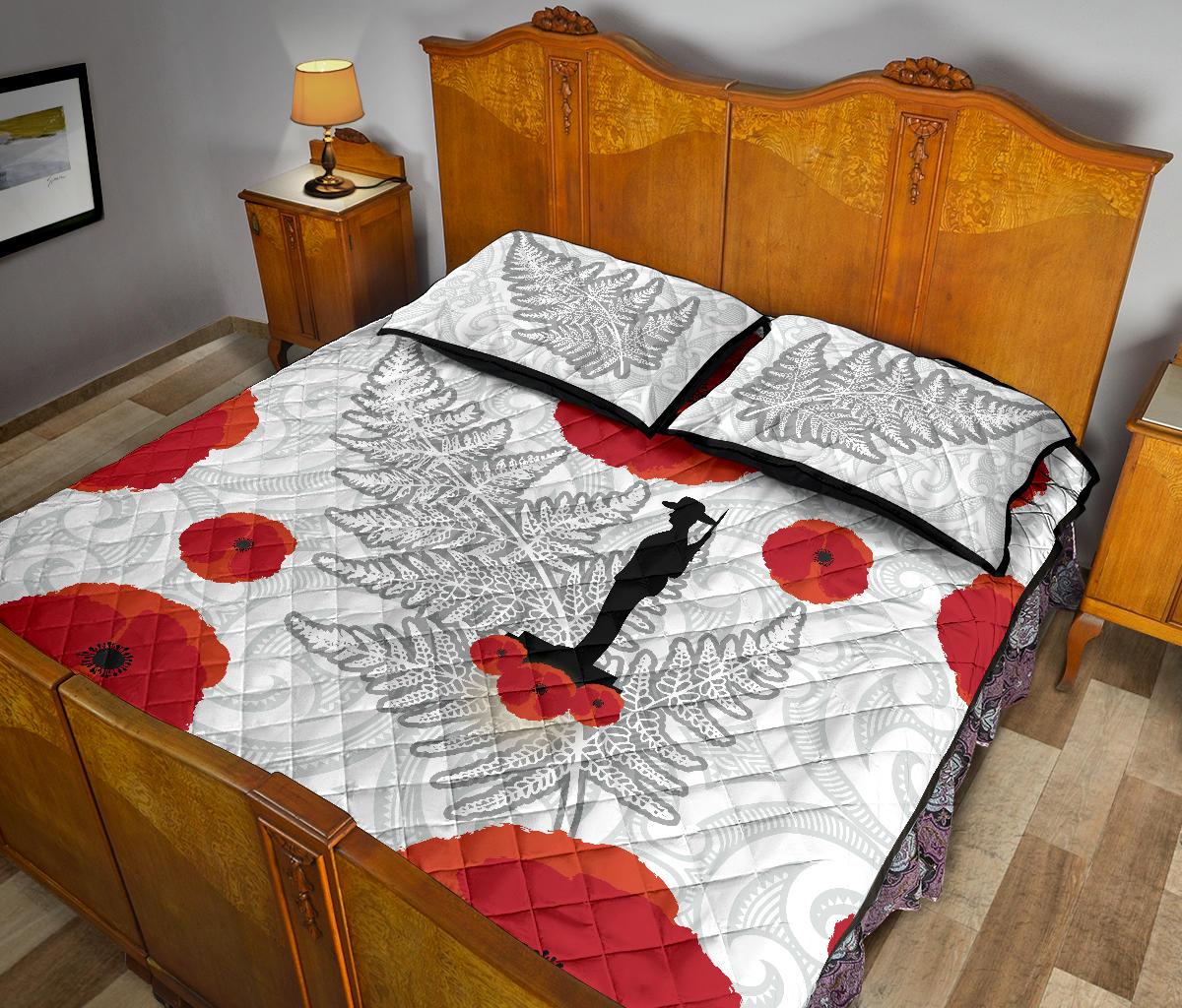 anzac-maori-quilt-bed-set-silver-fern-lest-for-get