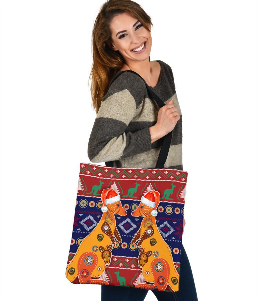 christmas-tote-bags-mother-kangaroo-in-christmas