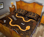 aboriginal-quilt-bed-set-indigenous-snake-hand-brown-color