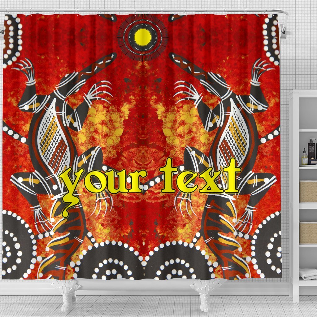 custom-shower-curtains-aboriginal-crocodile-and-kangaroo