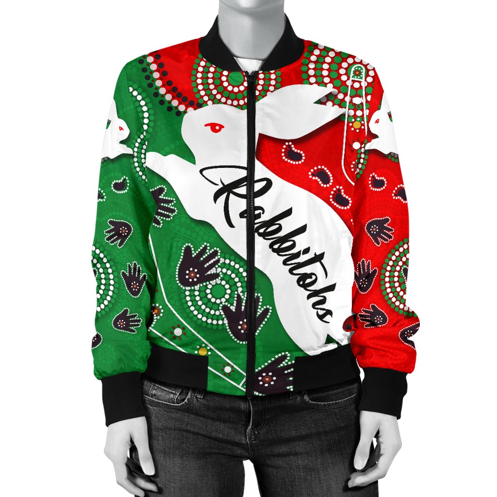 rabbitohs-forever-women-bomber-jacket-indigenous