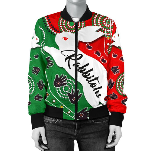 rabbitohs-forever-women-bomber-jacket-indigenous