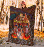 pray-for-australia-premium-blanket-aboriginal-pattern-love-australia