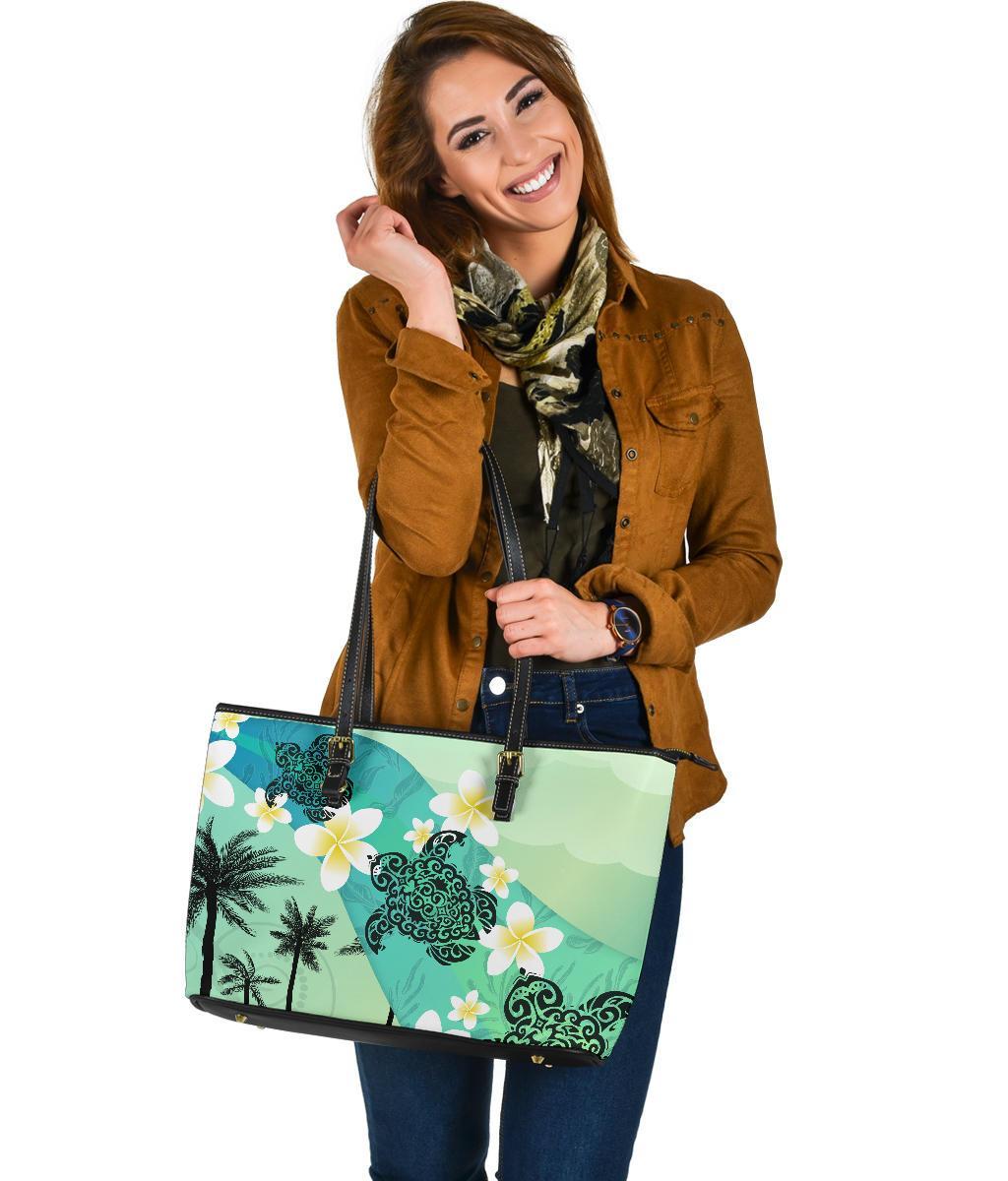 turtle-plumeria-large-leather-tote