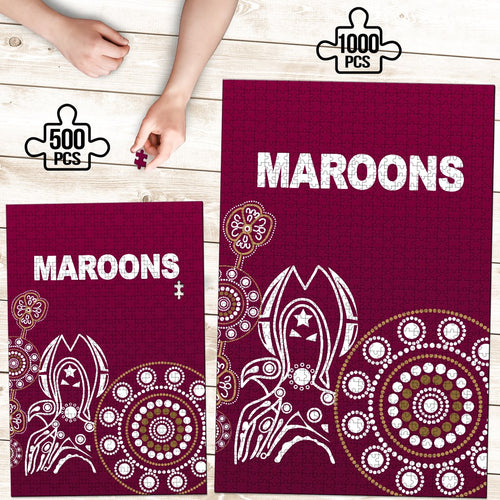 queensland-premium-wood-jigsaw-puzzle-maroons-simple-indigenous