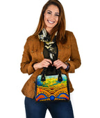 Aboriginal Shoulder Handbag, Australia Kangaroo Sky - Vibe Hoodie