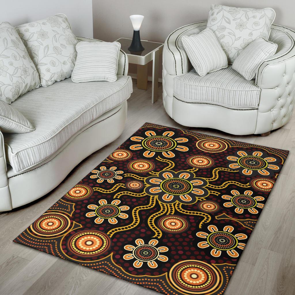 area-rug-aboriginal-flower-dot-painting