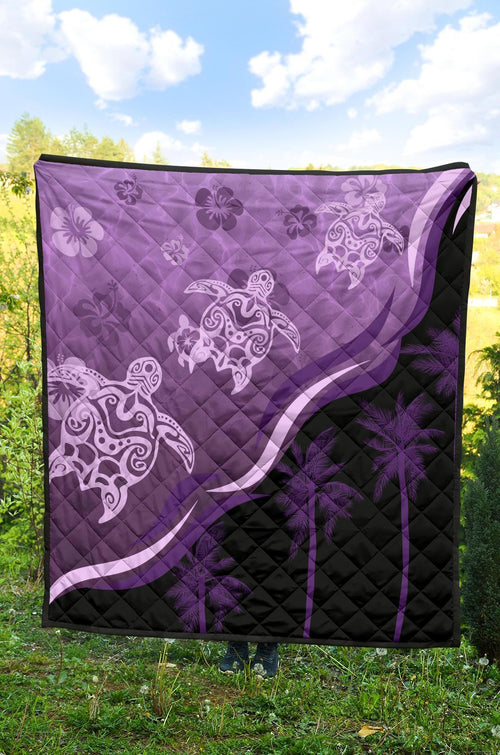 purple-turtle-hibiscus-premium-quilt