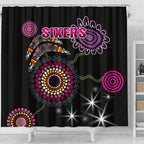 sydney-shower-curtain-sixers-indigenous-black