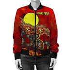 custom-text-aboriginal-womens-bomber-jacket-australian-indigenous-koala