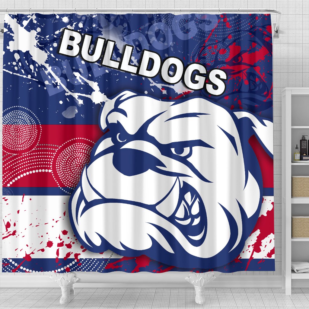 western-bulldogs-shower-curtain