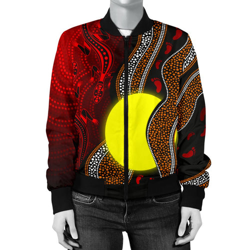 aboriginal-women-bomber-jacket-aboriginal-flag-lizard-dot-painting-style