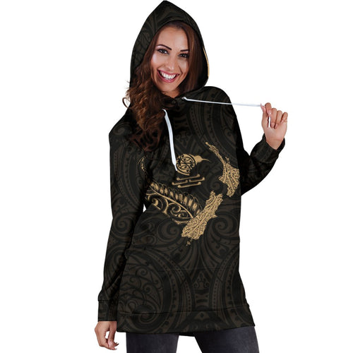 new-zealand-heart-womens-hoodie-dress-map-kiwi-mix-silver-fern-gold