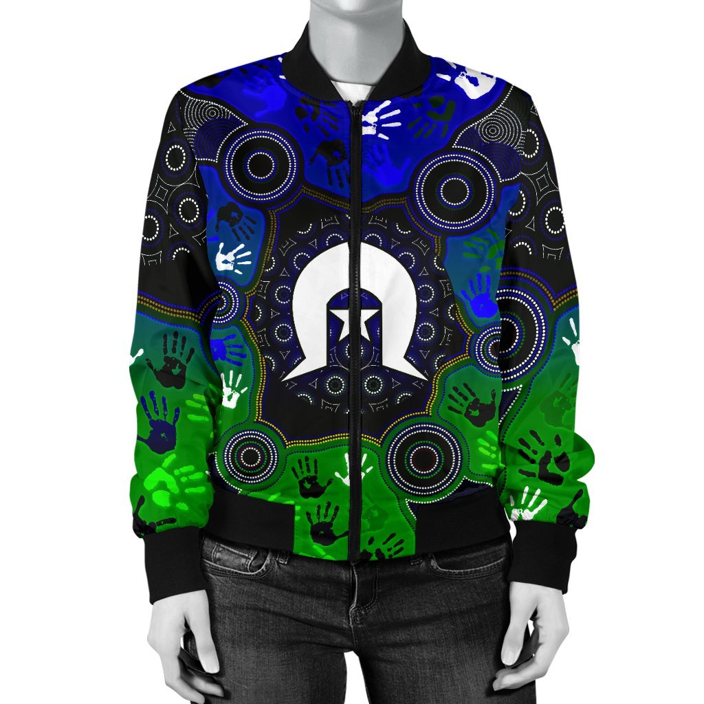 aboriginal-womens-bomber-jacket-torres-strait-symbol-with-indigenous-patterns
