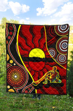 premium-quilt-australia-aboriginal-dots-with-didgeridoo