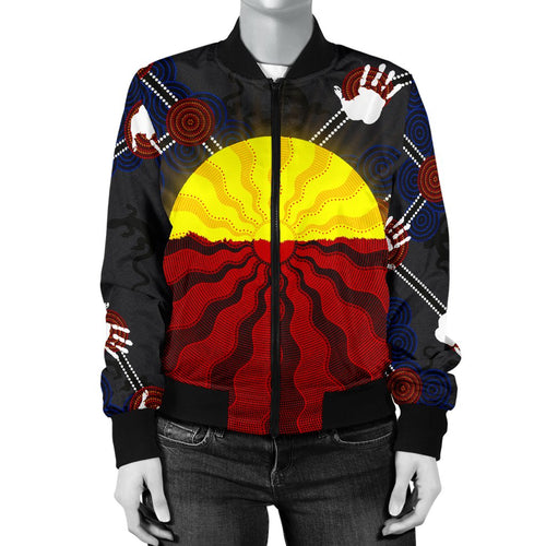 aboriginal-womens-bomber-jacket-aboriginal-lives-matter-flag-sun-dot-painting