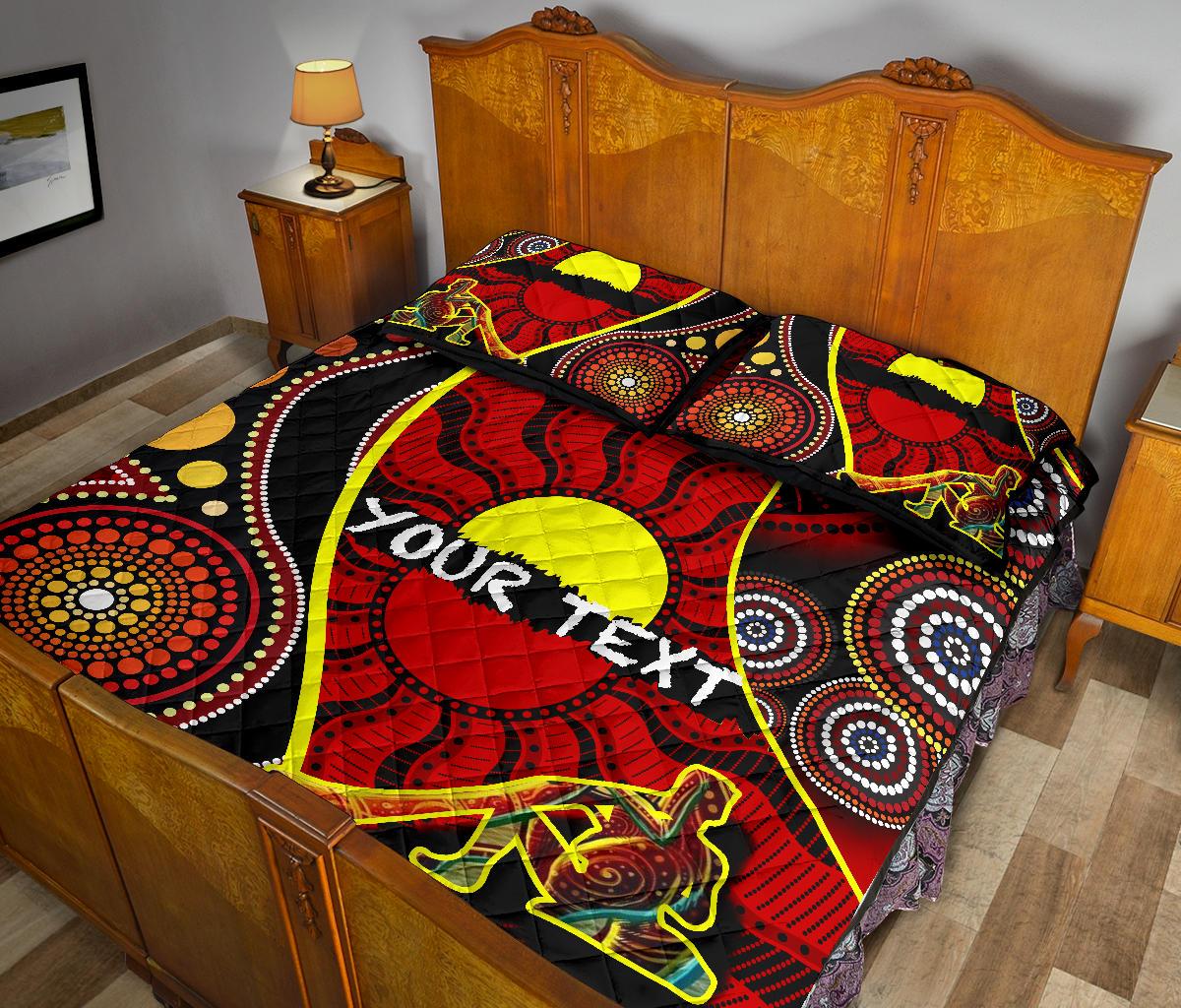 custom-1saustralia-quilt-bed-set-australia-aboriginal-dots-with-didgeridoo