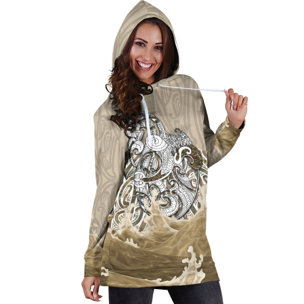 maori-manaia-the-blue-sea-womens-hoodie-dress-golden